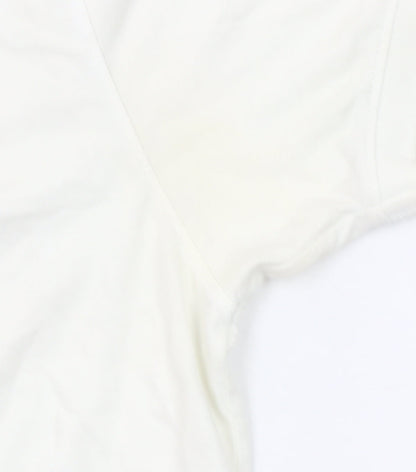 French Connection Men's Ivory Cotton Polo Shirt Size L