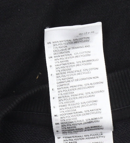 Adidas Women's Black Crew Neck Pullover Sweatshirt Size S 8-10