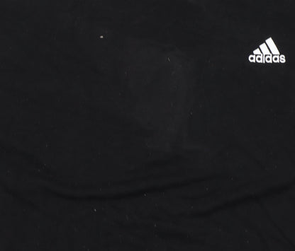 Adidas Women's Black Crew Neck Pullover Sweatshirt Size S 8-10