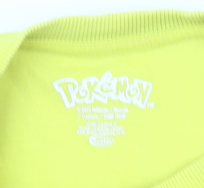 Pokémon Girls Yellow Pikachu Sequin Pullover Sweatshirt 8 Years