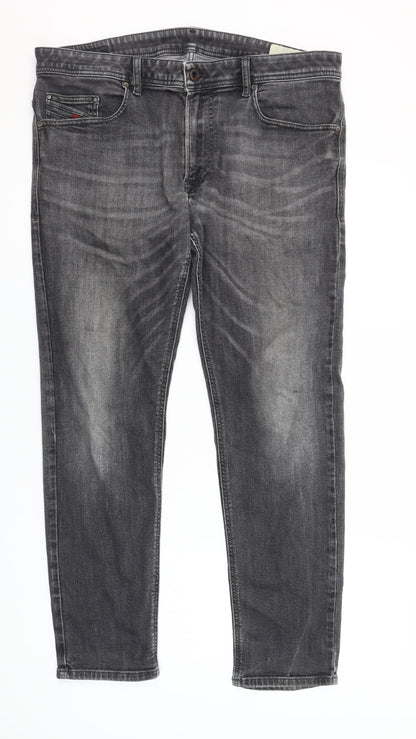 Diesel Thavar Grey Slim Fit Men's Jeans Size 36 Stone Wash