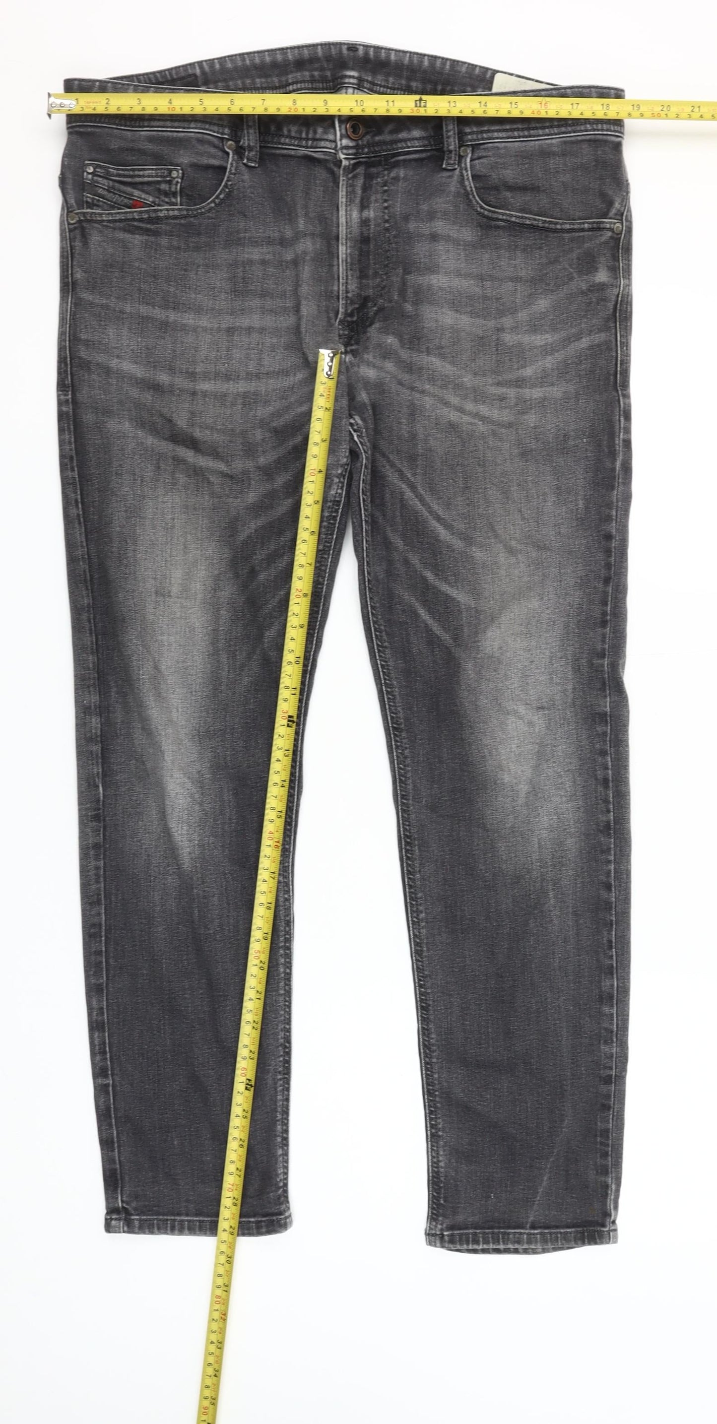 Diesel Thavar Grey Slim Fit Men's Jeans Size 36 Stone Wash