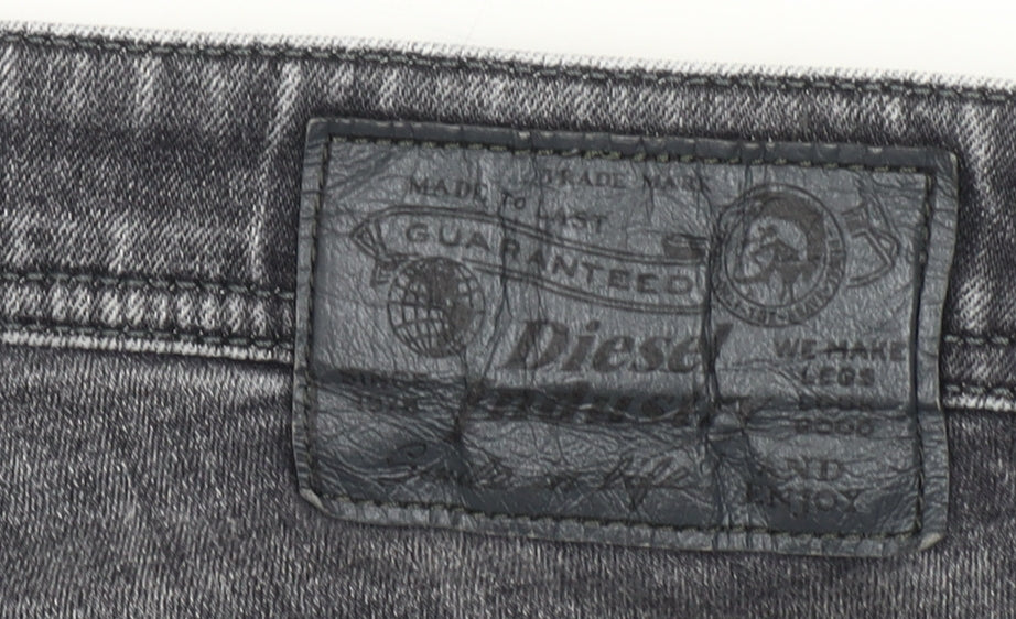 Diesel Thavar Grey Slim Fit Men's Jeans Size 36 Stone Wash