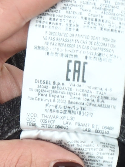 Diesel Thavar Grey Slim Fit Men's Jeans Size 36 Stone Wash