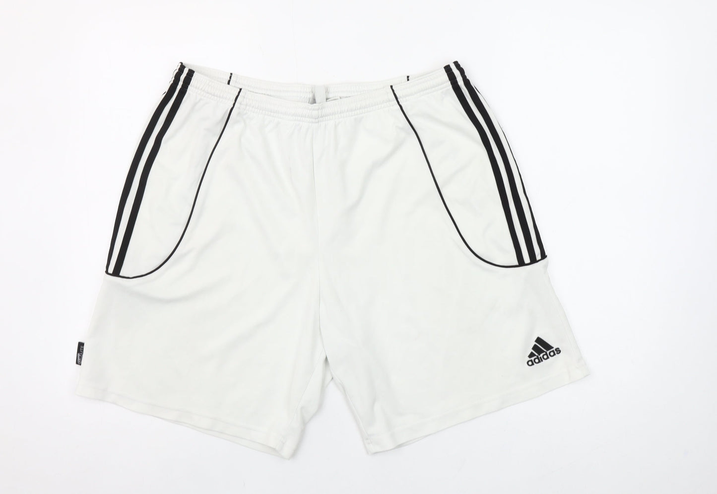 Adidas Mens White XL Athletic Shorts Lightweight Quick Dry