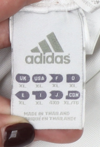 Adidas Mens White XL Athletic Shorts Lightweight Quick Dry