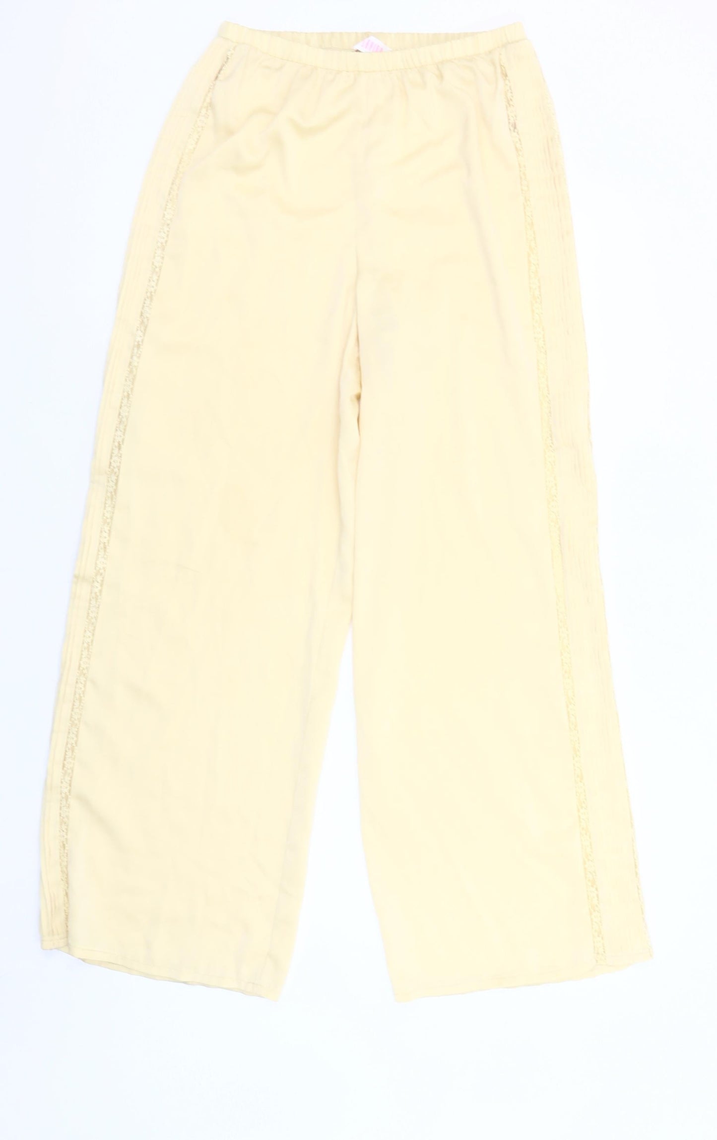 Savida Women’s Beige Lace Trim Pyjama Pants Size 8