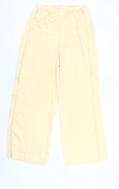 Savida Women’s Beige Lace Trim Pyjama Pants Size 8