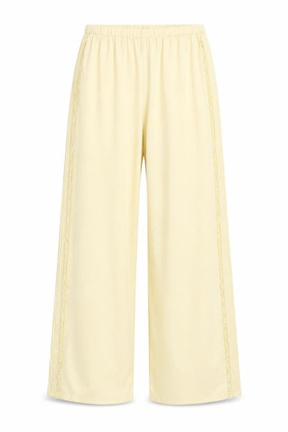 Savida Women’s Beige Lace Trim Pyjama Pants Size 8