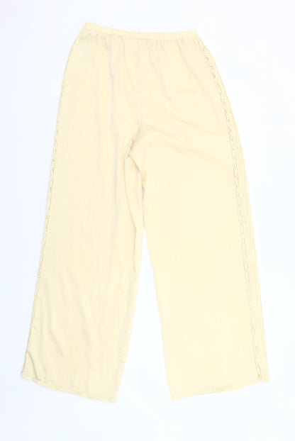 Savida Women’s Beige Lace Trim Pyjama Pants Size 8