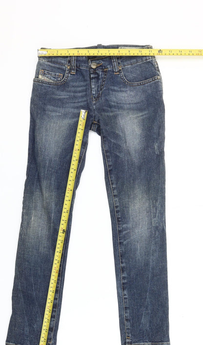 Diesel Boys Blue Straight Stretch Jeans 8 Years Medium Wash