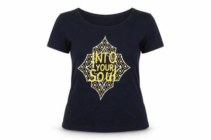 ESMARA Women's Blue Short Sleeve Cotton T-Shirt Size 10