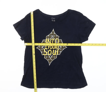 Esmara Women's Blue Short Sleeve Cotton T-Shirt Size 10