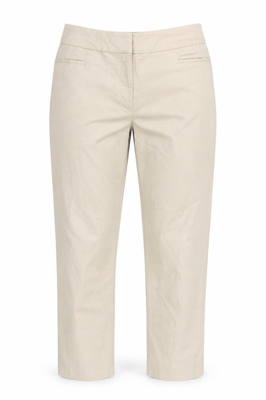Ann Taylor Women’s Beige Chino Slim Fit Stretch Trousers Size 8