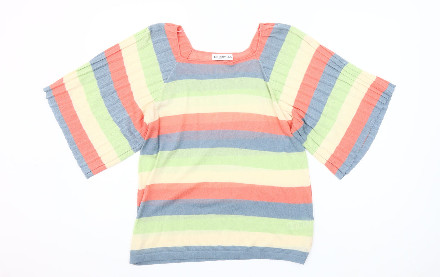 Gallery Women’s Multicoloured Striped Tunic Blouse Size S