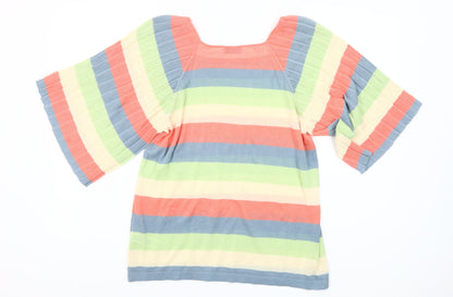 Gallery Women’s Multicoloured Striped Tunic Blouse Size S