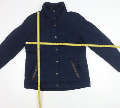 FatFace Women's Blue Size 14 Puffer Jacket Cotton Blend