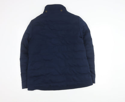 FatFace Women's Blue Size 14 Puffer Jacket Cotton Blend