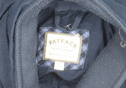 FatFace Women's Blue Size 14 Puffer Jacket Cotton Blend
