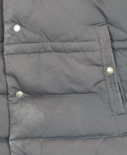 Feraud Jeans Women's Black Puffer Jacket L Hooded Winter Coat