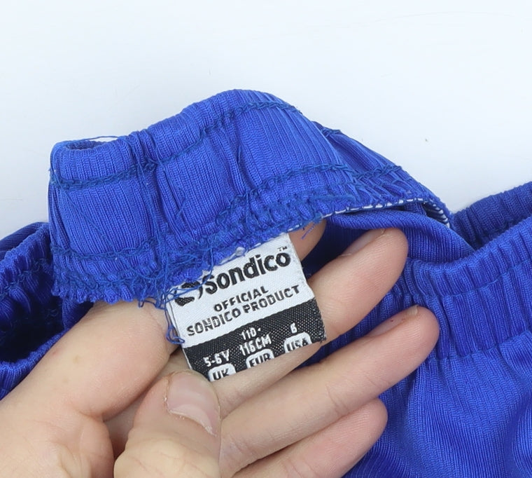 Sondico Boys Blue 5-6 Years Athletic Shorts 100% Polyester Lightweight