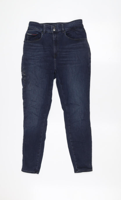 Womens UK Size 28 Tommy Jeans Slim Fit Skinny Blue Jeans