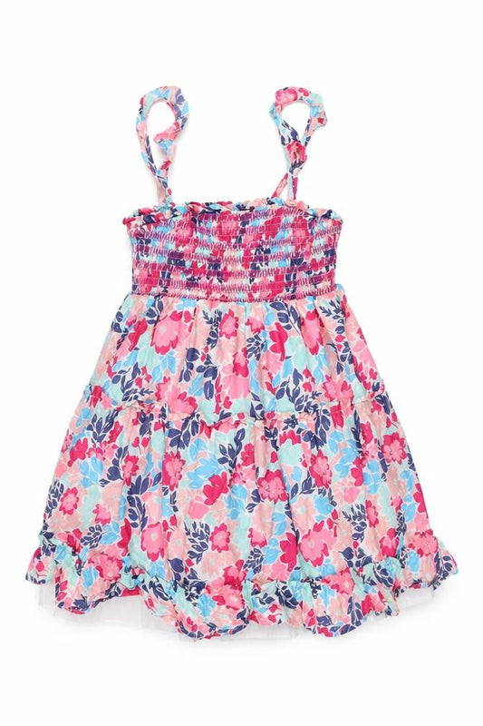 Runningviolet Teens Multicoloured Floral Cotton Skater Dress Size 6