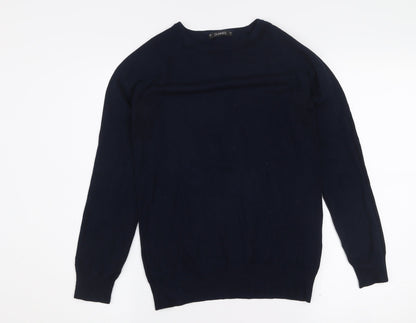 Dunnes Women’s Navy Blue Viscose Knit Pullover Jumper Small