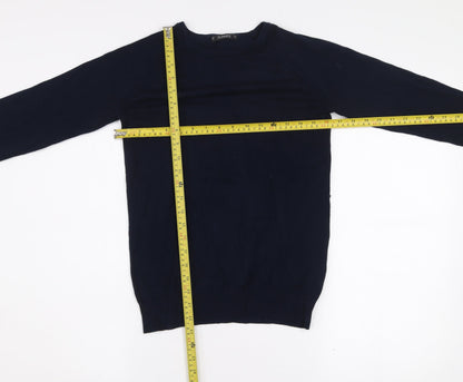 Dunnes Women’s Navy Blue Viscose Knit Pullover Jumper Small