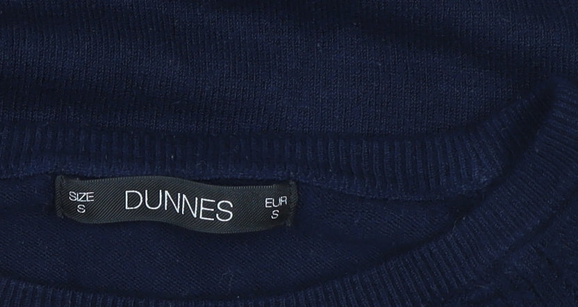 Dunnes Women’s Navy Blue Viscose Knit Pullover Jumper Small