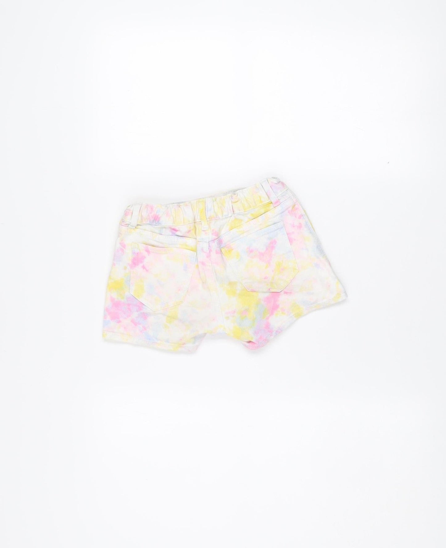 GAP Girls Multicoloured Tie-Dye Denim Hot Pants Shorts Size 10 Years