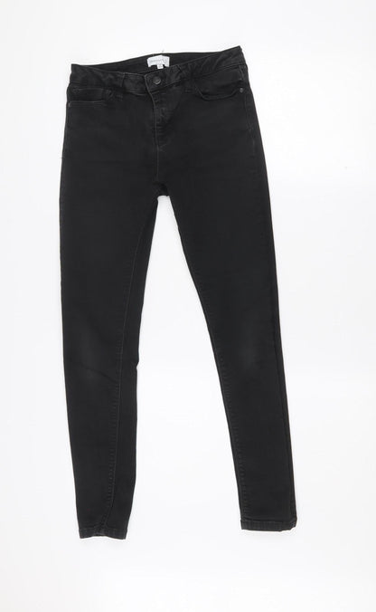 Warehouse Women’s Black Skinny Jeans Size 10 Slim Fit Denim