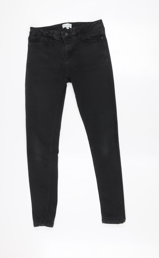 Warehouse Women’s Black Skinny Jeans Size 10 Slim Fit Denim