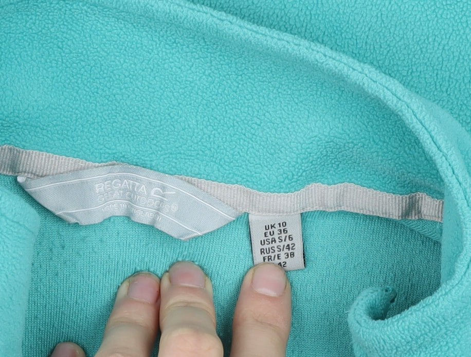 Regatta Women’s Blue 1/4 Zip Fleece Sweatshirt UK 10