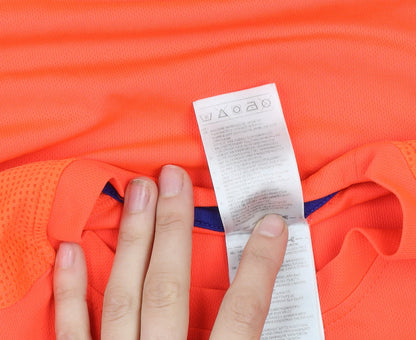 Adidas Men's Orange Running T-Shirt M Crew Neck Short Sleeve Athletic Top