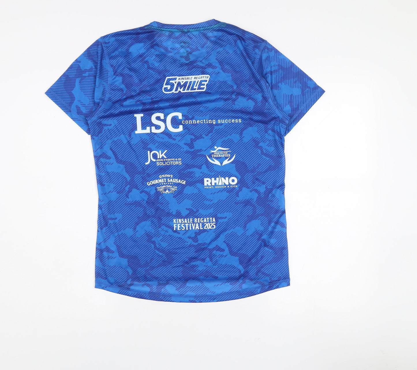42K Unisex Blue Running T-Shirt Size S Athletic Fit Kinsale Regatta 5 Mile