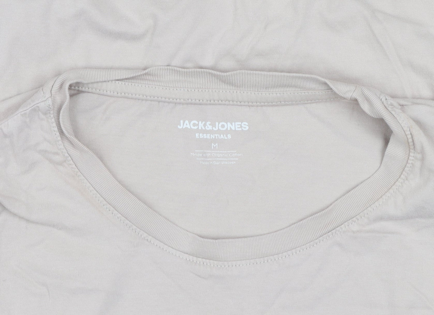Mens UK Size M JACK & JONES Beige  T-Shirt