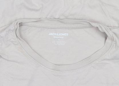 Mens UK Size M JACK & JONES Beige  T-Shirt