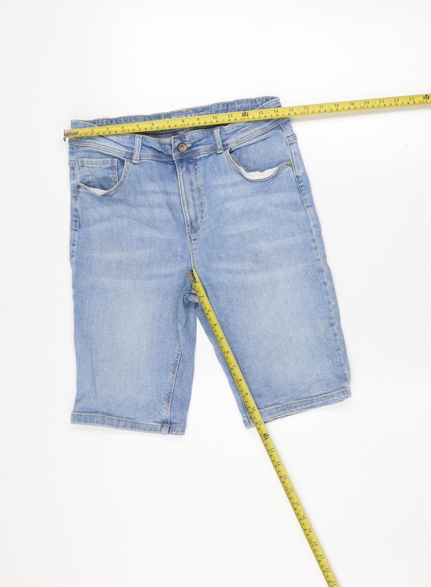 Denim Co. Boys Blue Denim Slim Fit Bermuda Shorts 14-15 Years