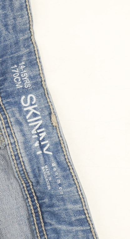 Denim Co. Boys Blue Denim Slim Fit Bermuda Shorts 14-15 Years