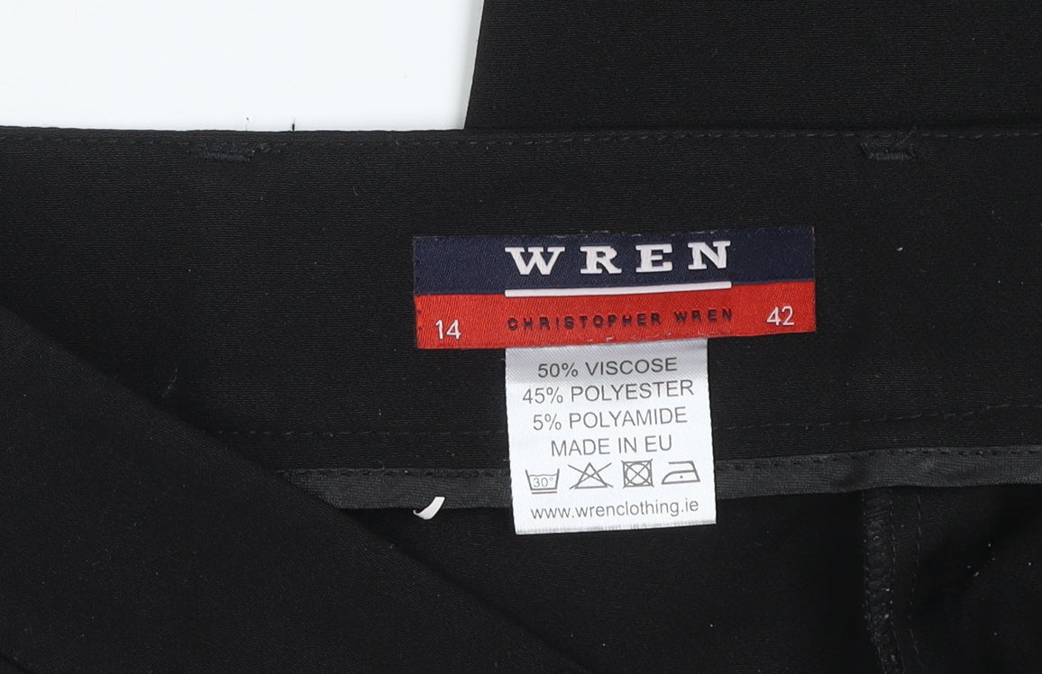 Christopher Wren Women’s Black Regular Fit Trousers Size 14 Workwear