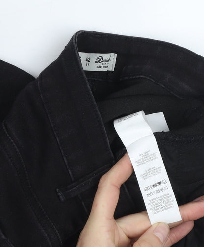 Denim Co. Women's Black Skinny Jeans Size 10 Ankle Zip Stretch