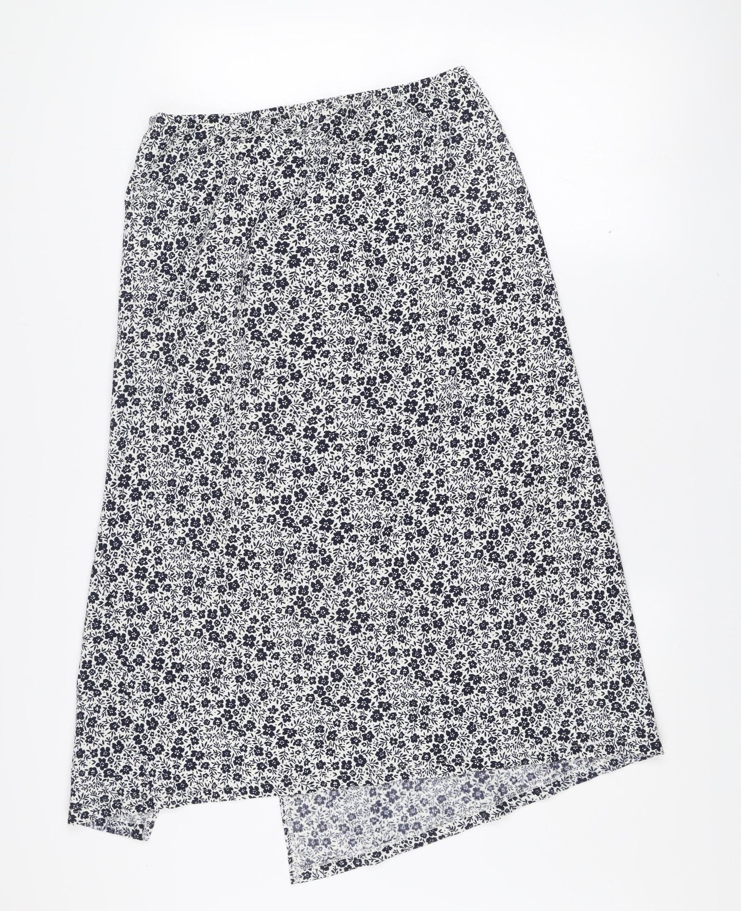 Savida Women Blue Floral Stretch Pencil Skirt Size 14