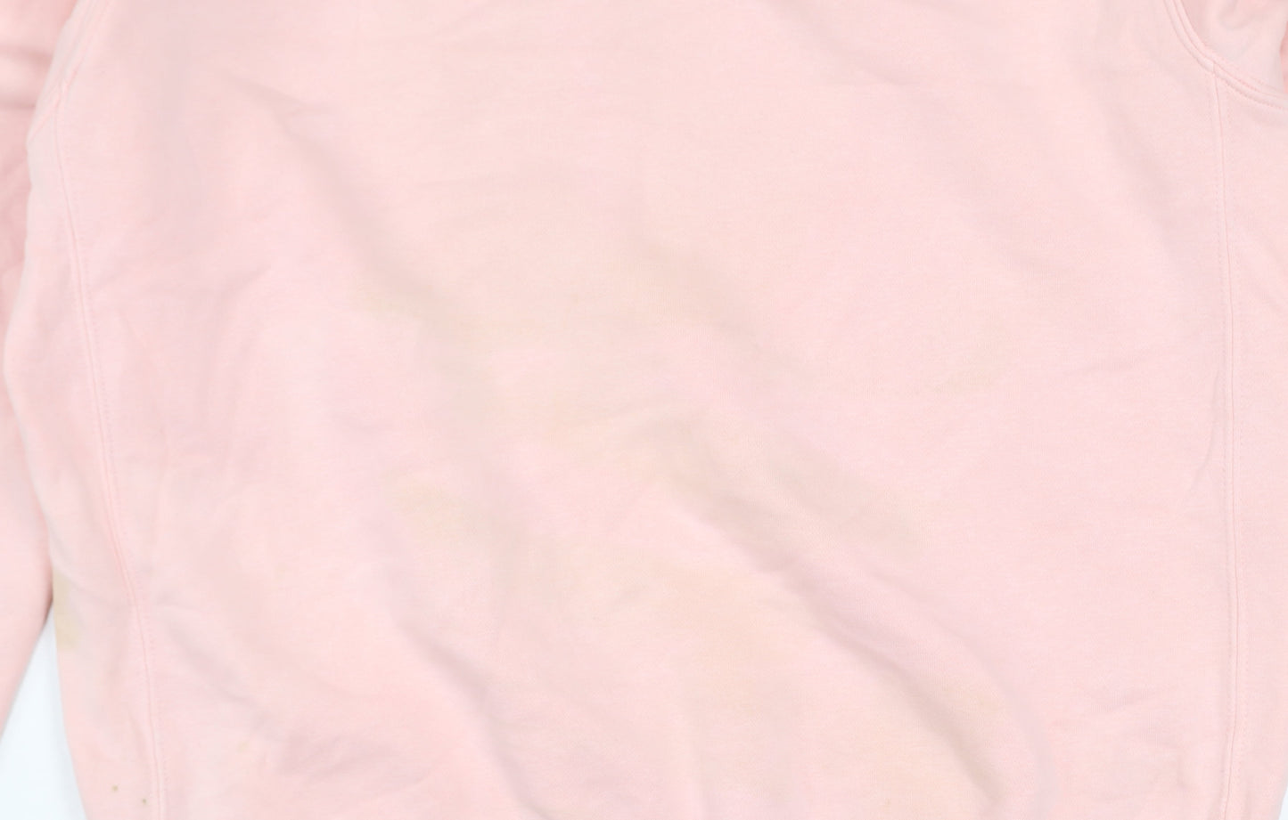 Nike Women Pink Cotton Pullover Sweatshirt Size S Crew Neck