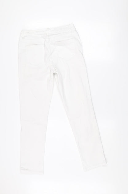 Denim Co Women’s White Mid Rise Skinny Jeans Size 10