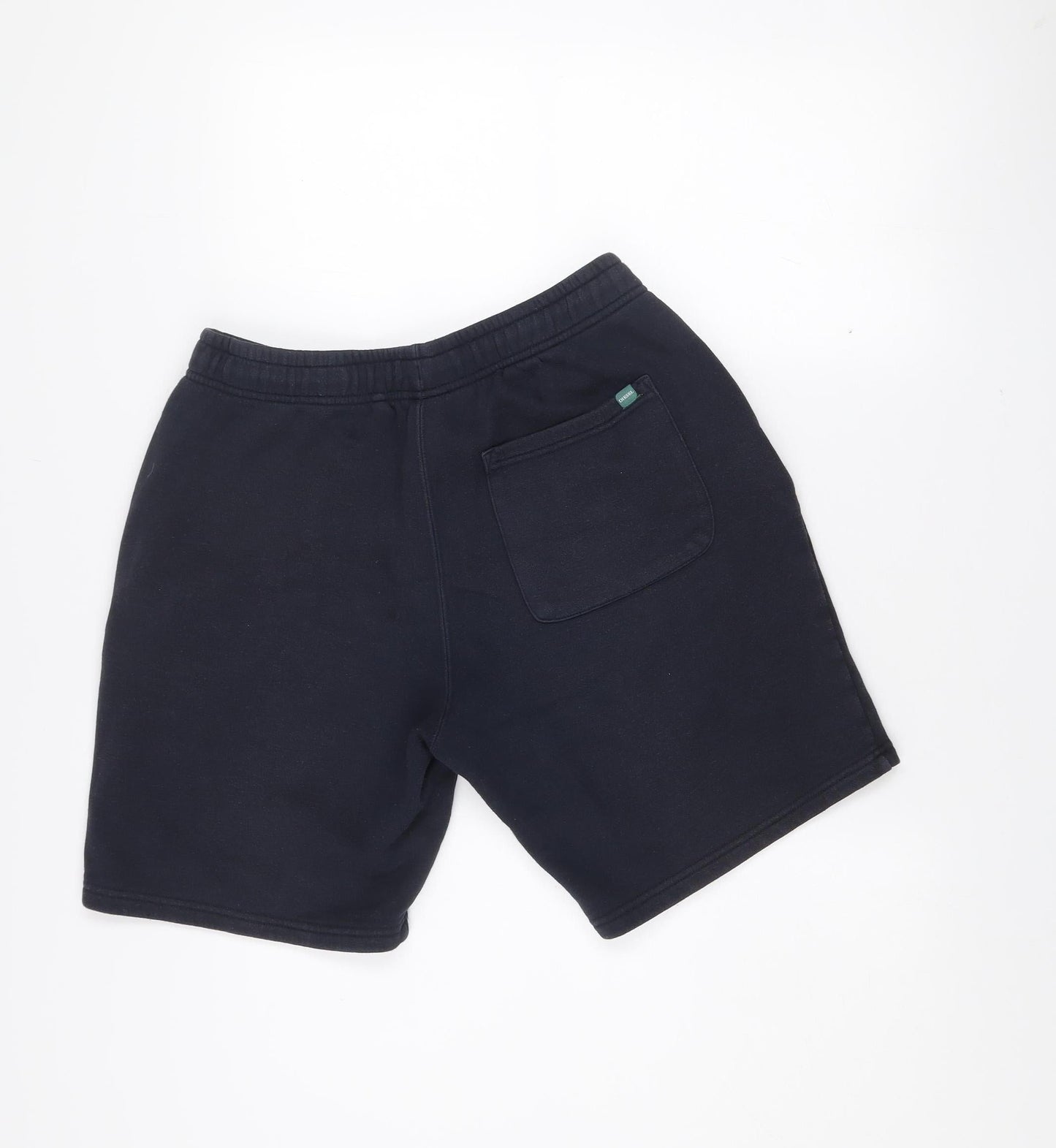 Diesel Men's Black Sweat Shorts M Fleece Gym Activewear