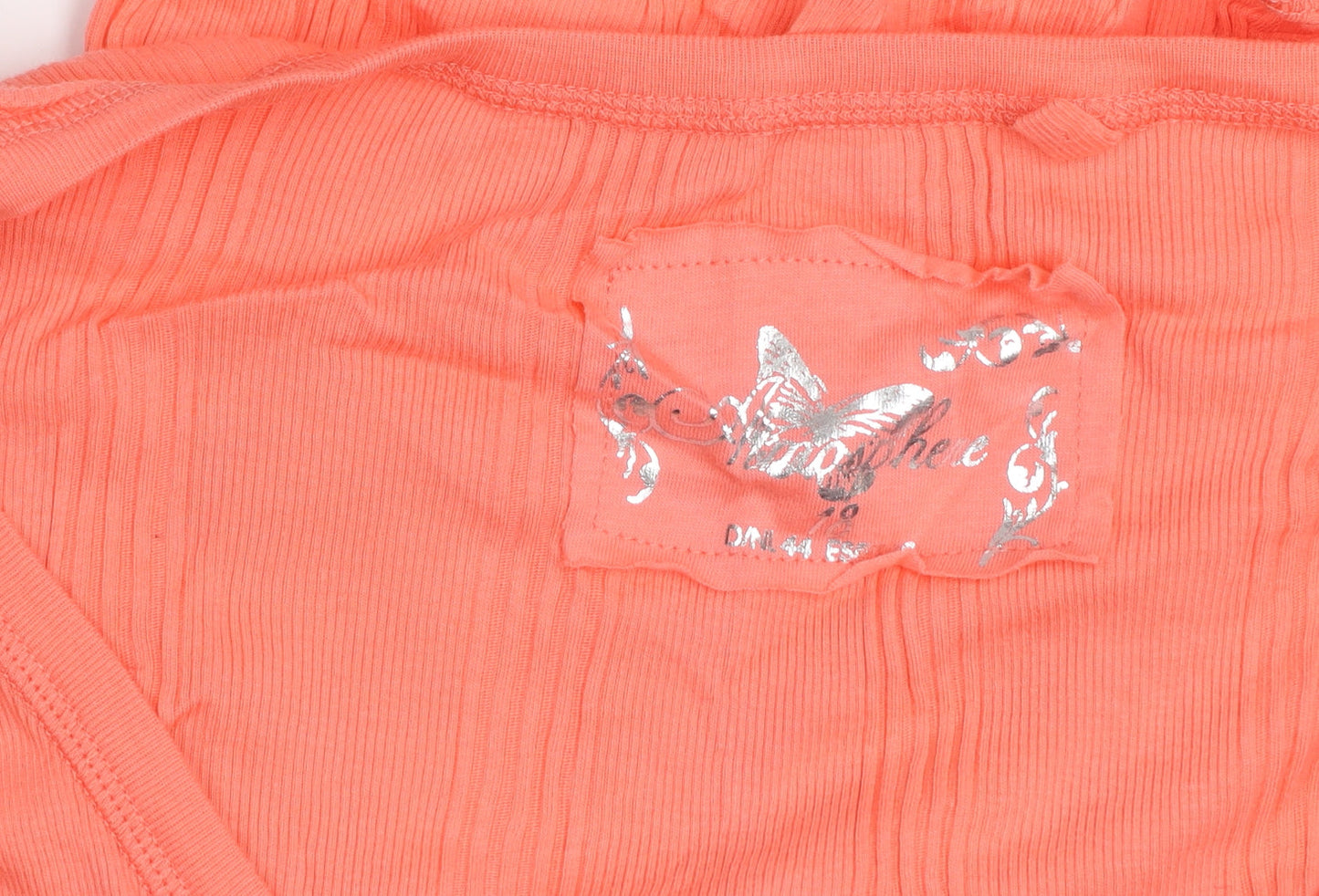 Atmosphere Women’s Orange Button Cardigan Size 10 V-Neck Lightweight Knit