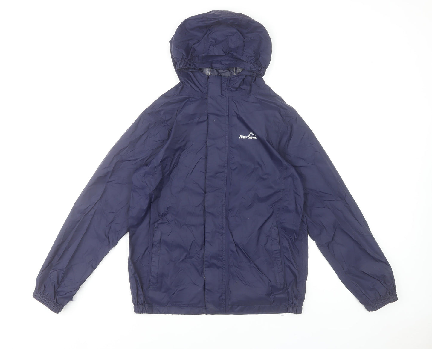 Peter Storm Boys Blue Waterproof Hooded Rain Jacket 11-12 Years