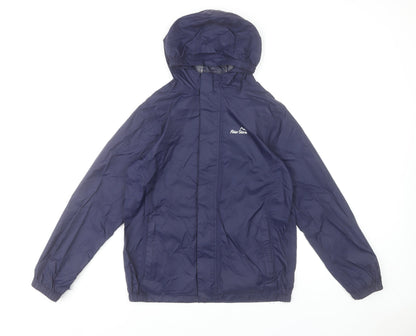 Peter Storm Boys Blue Waterproof Hooded Rain Jacket 11-12 Years