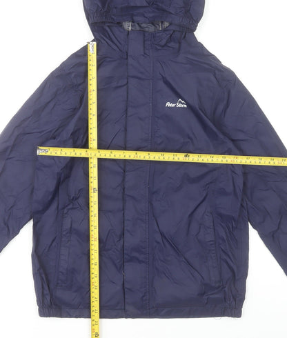 Peter Storm Boys Blue Waterproof Hooded Rain Jacket 11-12 Years